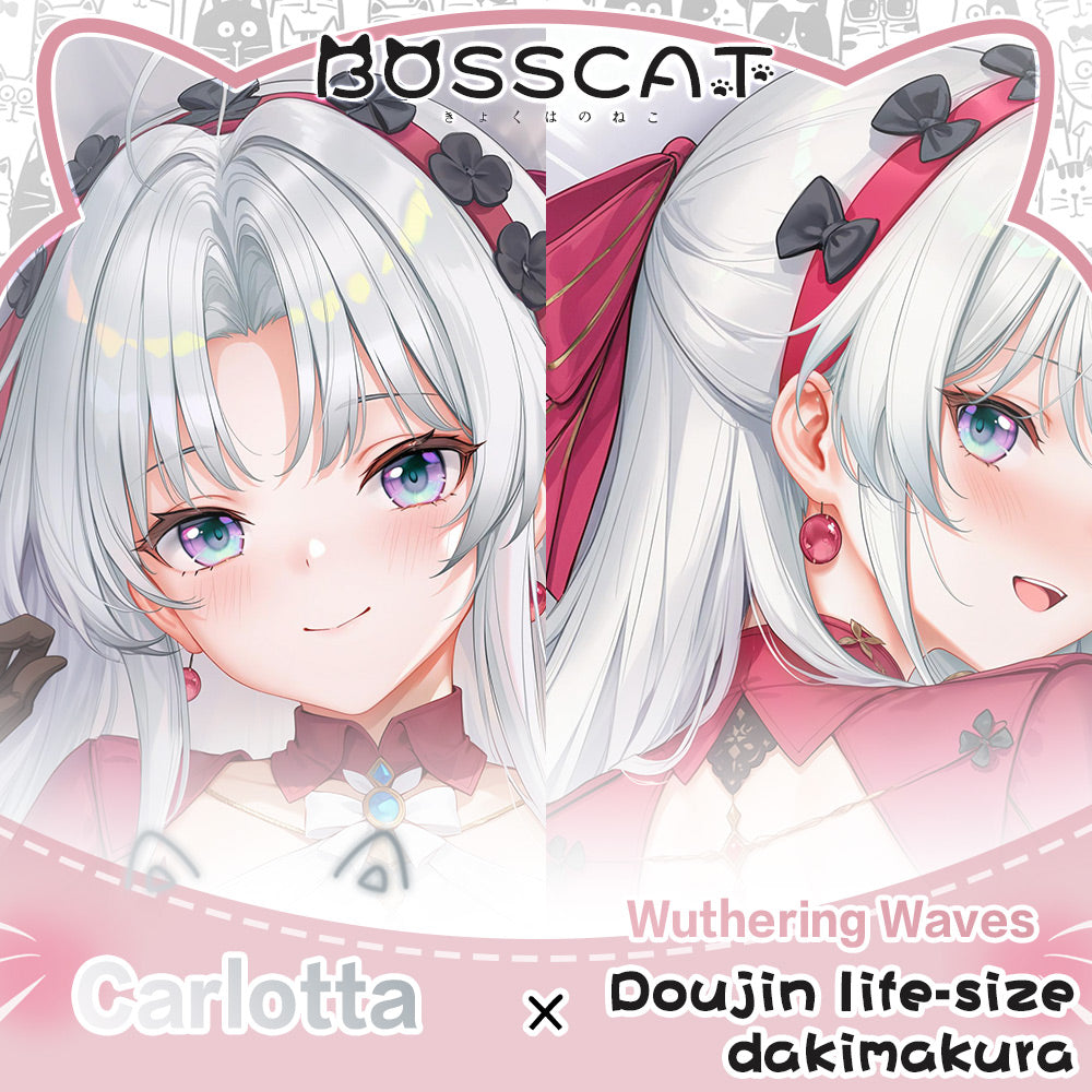 Domineering Cat Original Wuthering Waves Carlotta Montelli Full-body Pillow Anime Peripherals Long Pillow Otaku New 2way Pillowcase