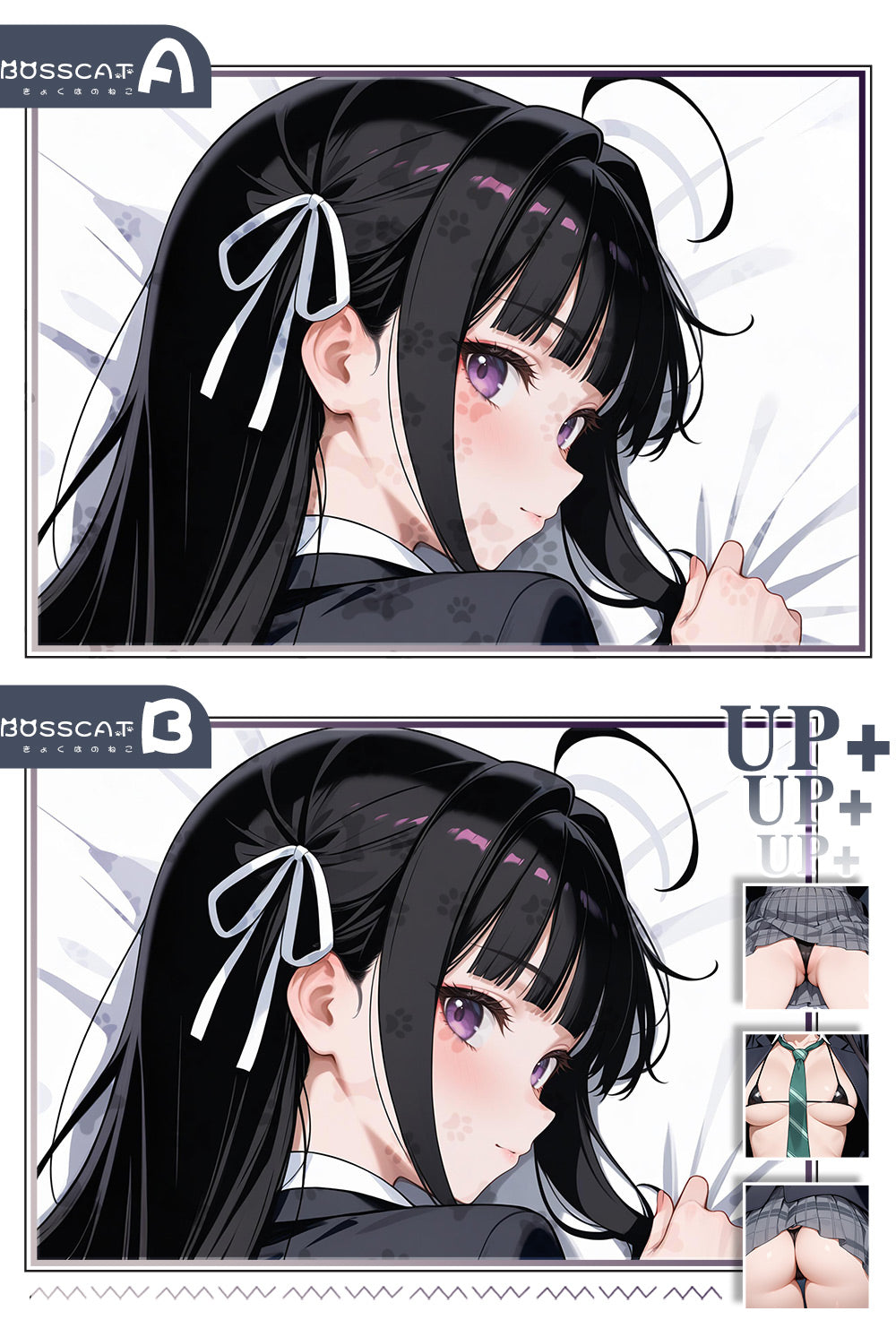 Domineering Cat original girls band cry An He'ang anime peripherals etc. Pillow 2D pillow case cotton pillow