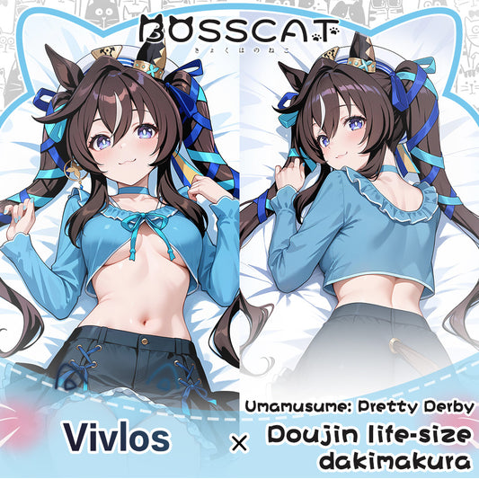 Domineering cat original horse racing girl attack anime peripherals etc. Pillow 2D pillow case cotton pillow can be customized