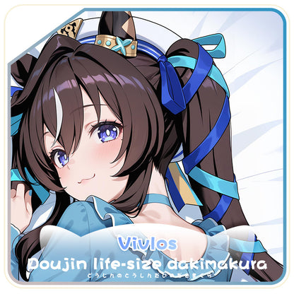 Domineering cat original horse racing girl attack anime peripherals etc. Pillow 2D pillow case cotton pillow can be customized