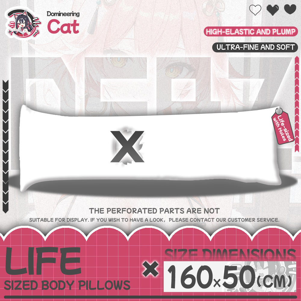 Domineering Cat Seven-hole Cotton Down Cotton 60x180 Anime Peripheral Standard body Pillow Core