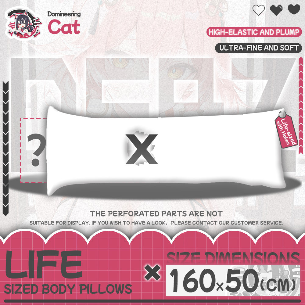 Domineering Cat Seven-hole Cotton Down Cotton 60x180 Anime Peripheral Standard body Pillow Core
