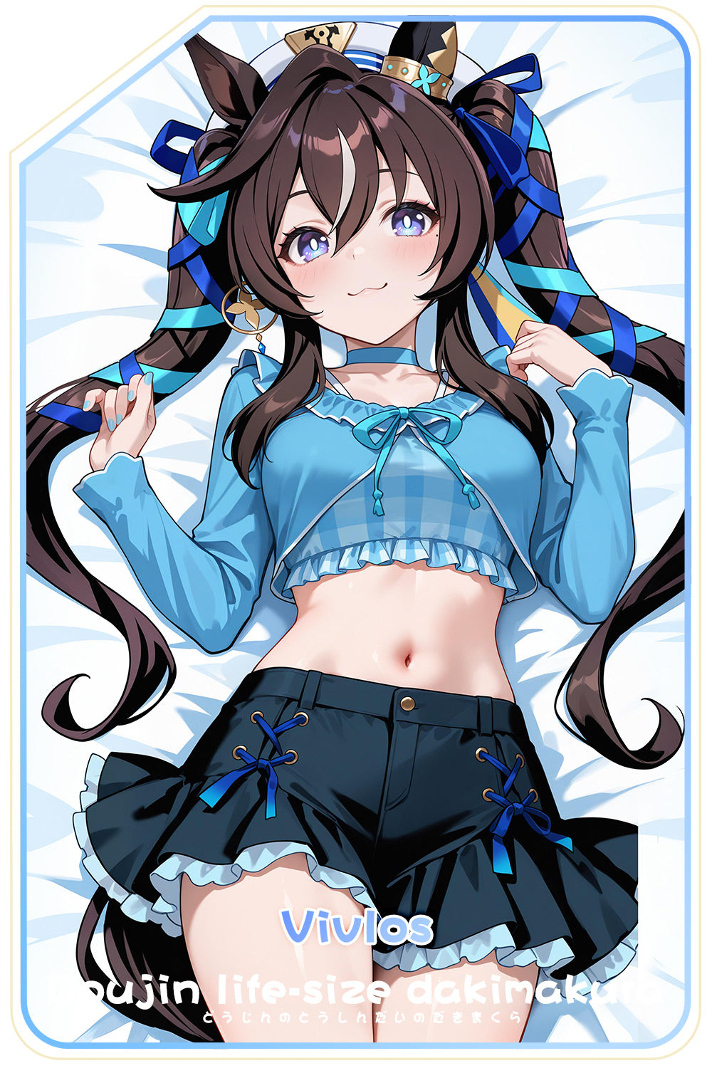 Domineering cat original horse racing girl attack anime peripherals etc. Pillow 2D pillow case cotton pillow can be customized