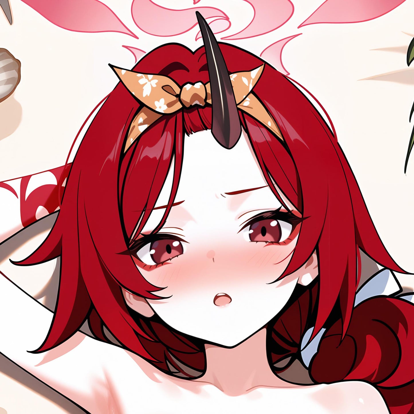 Domineering Cat Blue Archive  不破レンゲ Pillow cover