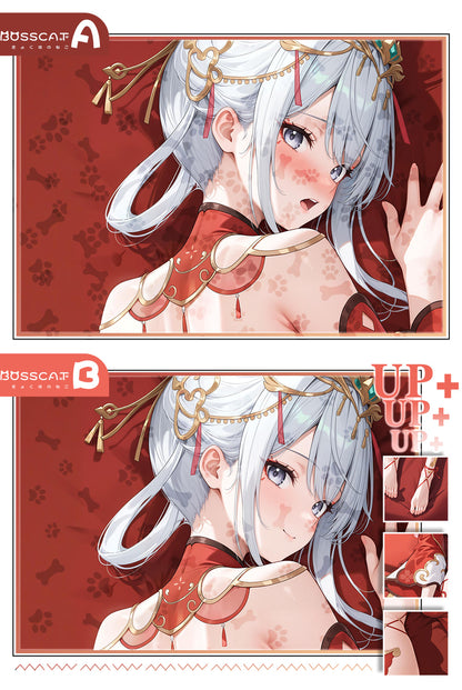 Domineering Cat Original  Dust and White Prohibited Zone Chenxing Anime Peripherals Body Pillow Skin-friendly Pillowcase