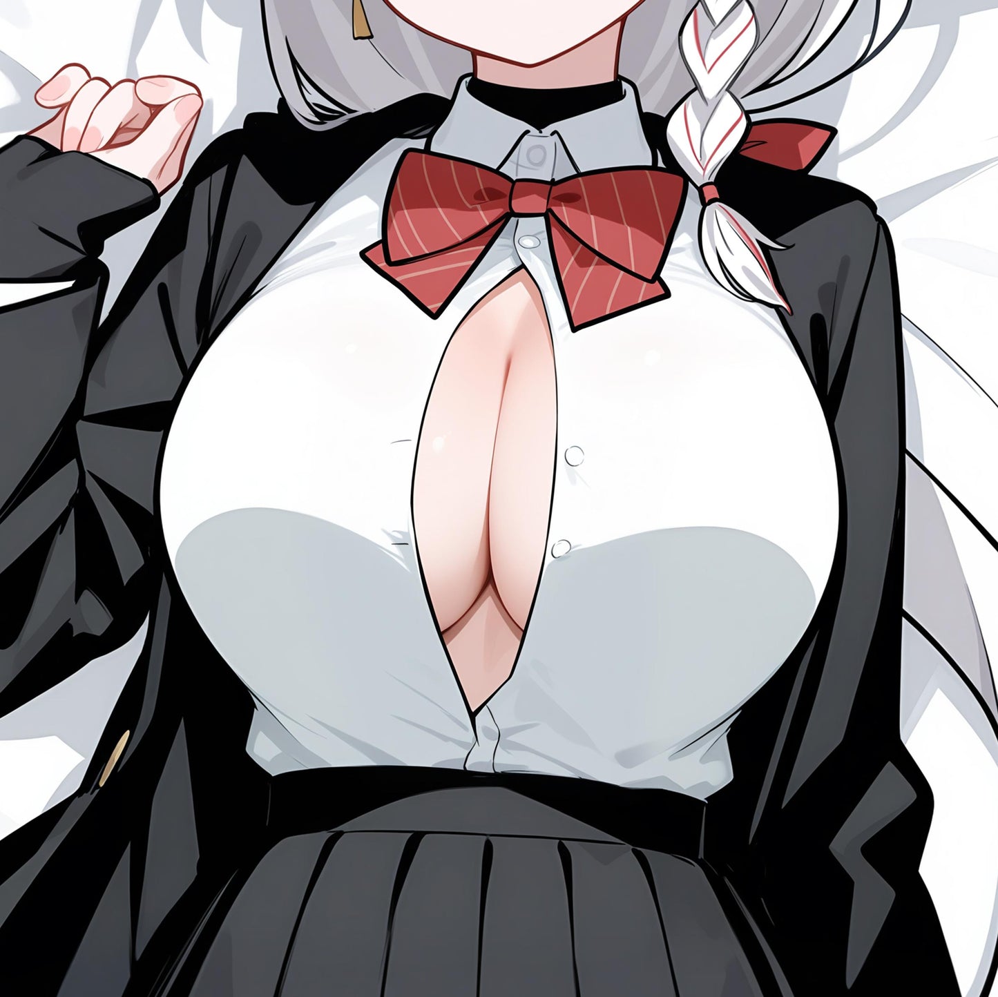 Domineering Cat Blue Archive Shirao Eri  Pillow cover