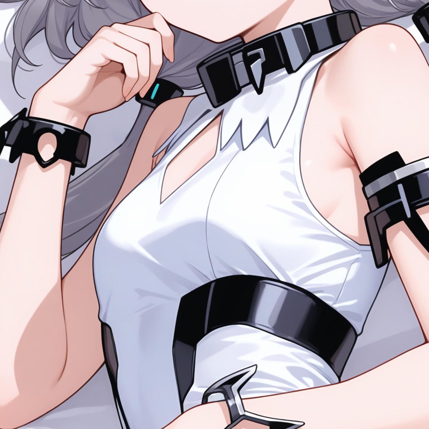 Domineering Cat  Arknights Rosmontis Pillow cover