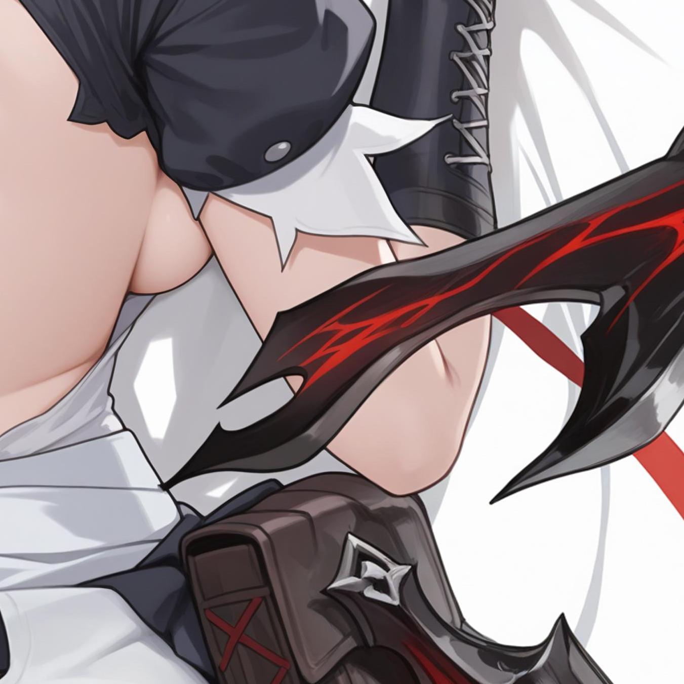 Domineering Cat Arknights Wiš'adel Pillow cover