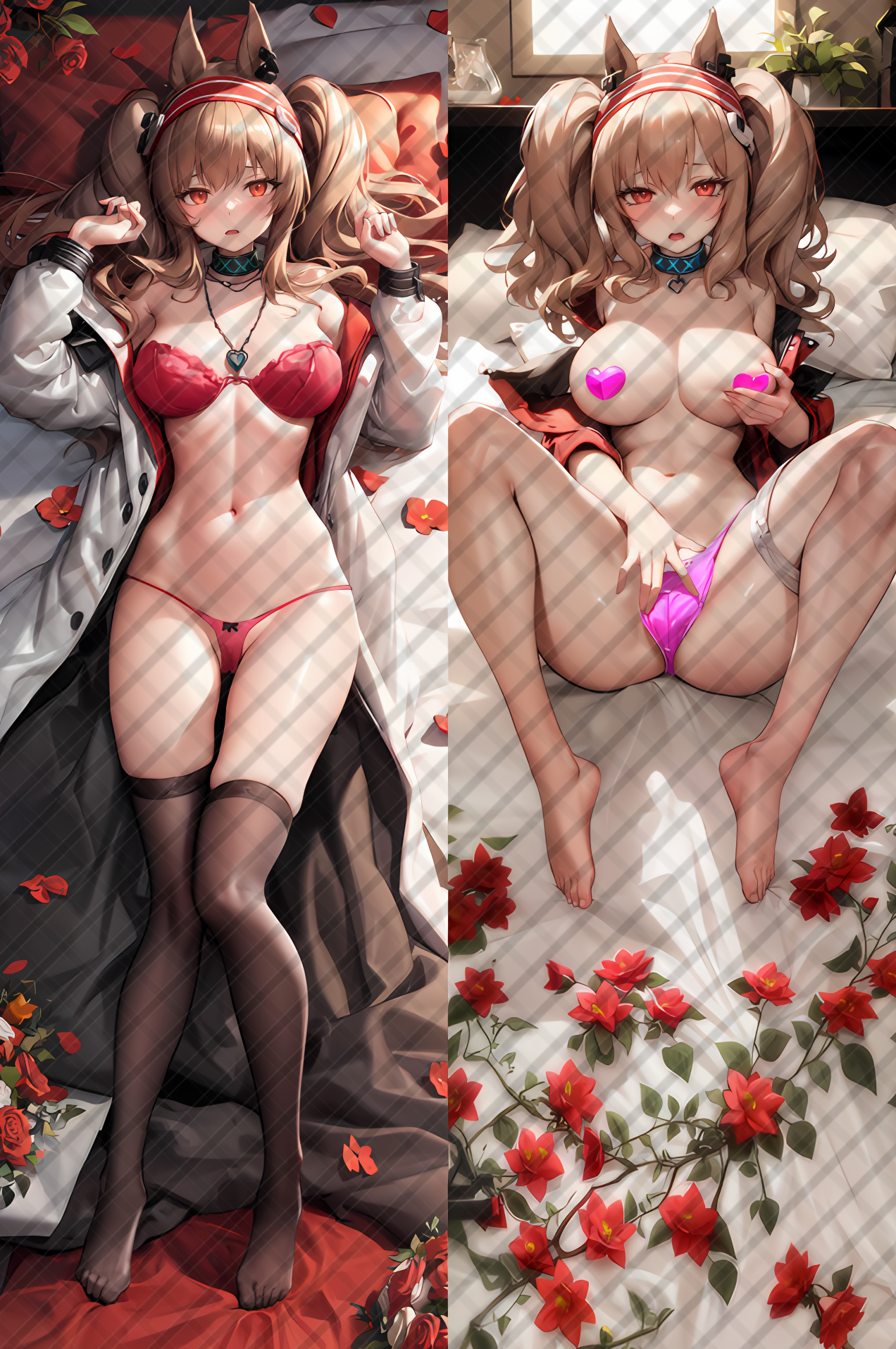 Domineering Cat Arknights Angelina Pillow cover