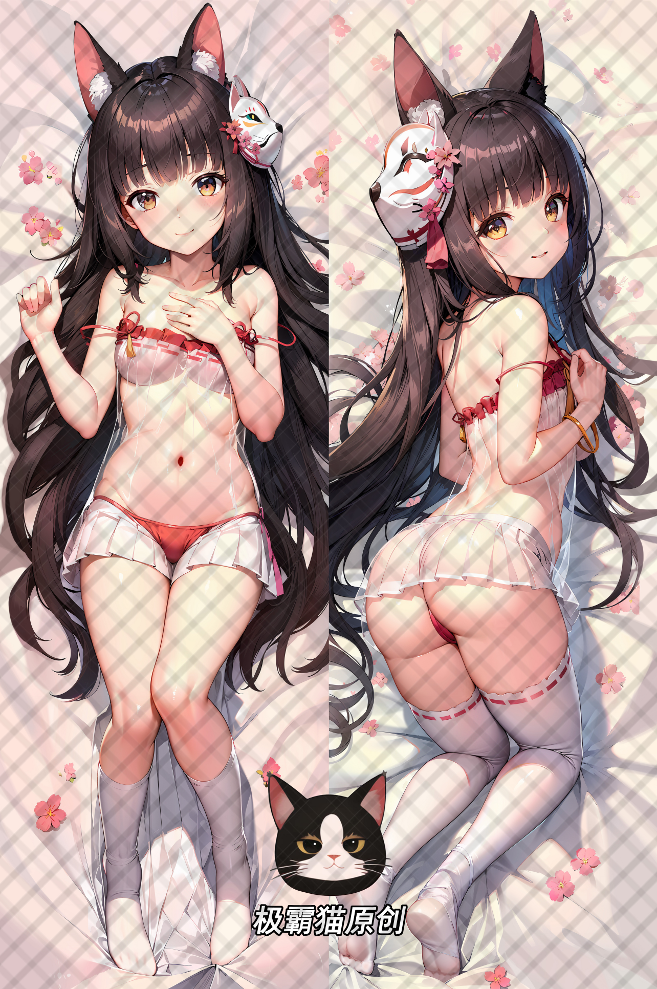 Domineering Cat Azur Lane IJN Nagato Pillow cover