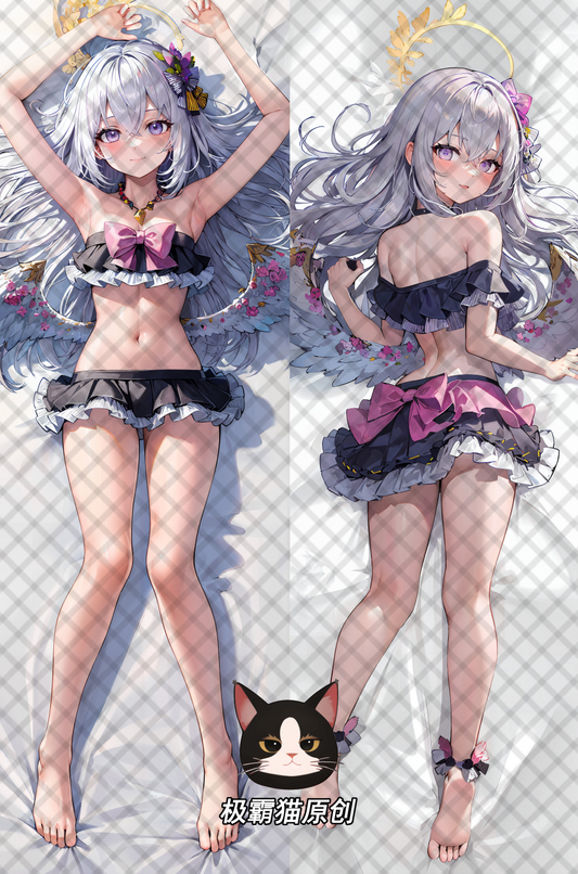 Domineering Cat Blue Archive Baizhou Pillow cover