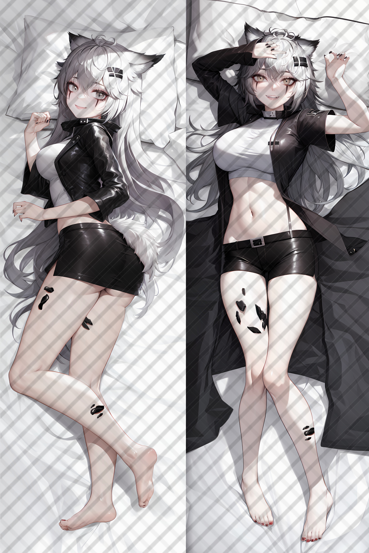 Domineering Cat Arknights Lappland Pillow cover